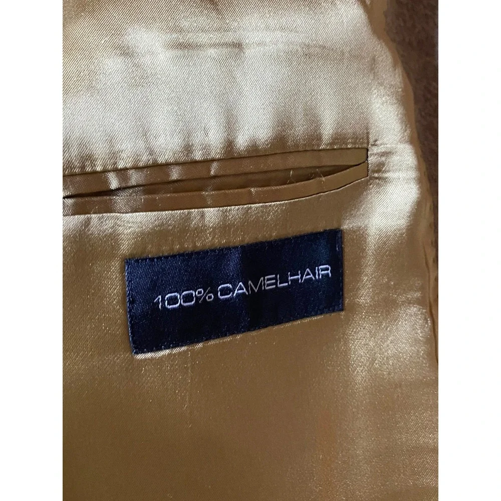 Marco Carelli Men's 100% Camel Hair Sports Jacket Blazer 39 Regular Tan Brown